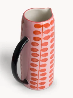 coincasa Caraffe E Decanter|Caraffa in ceramica motivo fiorellini Multicolor