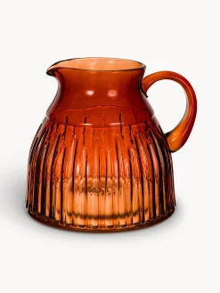 coincasa Soprammobili E Orologi|Caraffa in vetro colorato Rosso