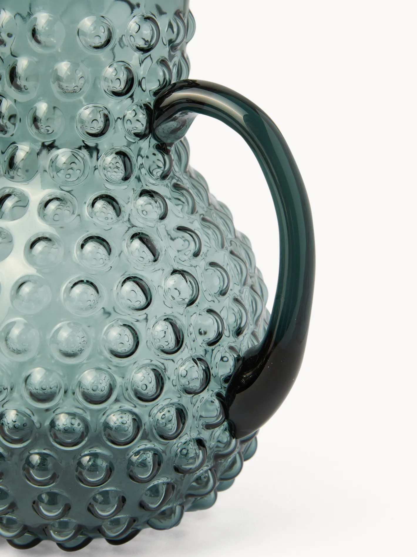 coincasa Caraffe E Decanter|Bicchieri E Calici Natalizi|Caraffa in vetro lavorazione a bolle Verde