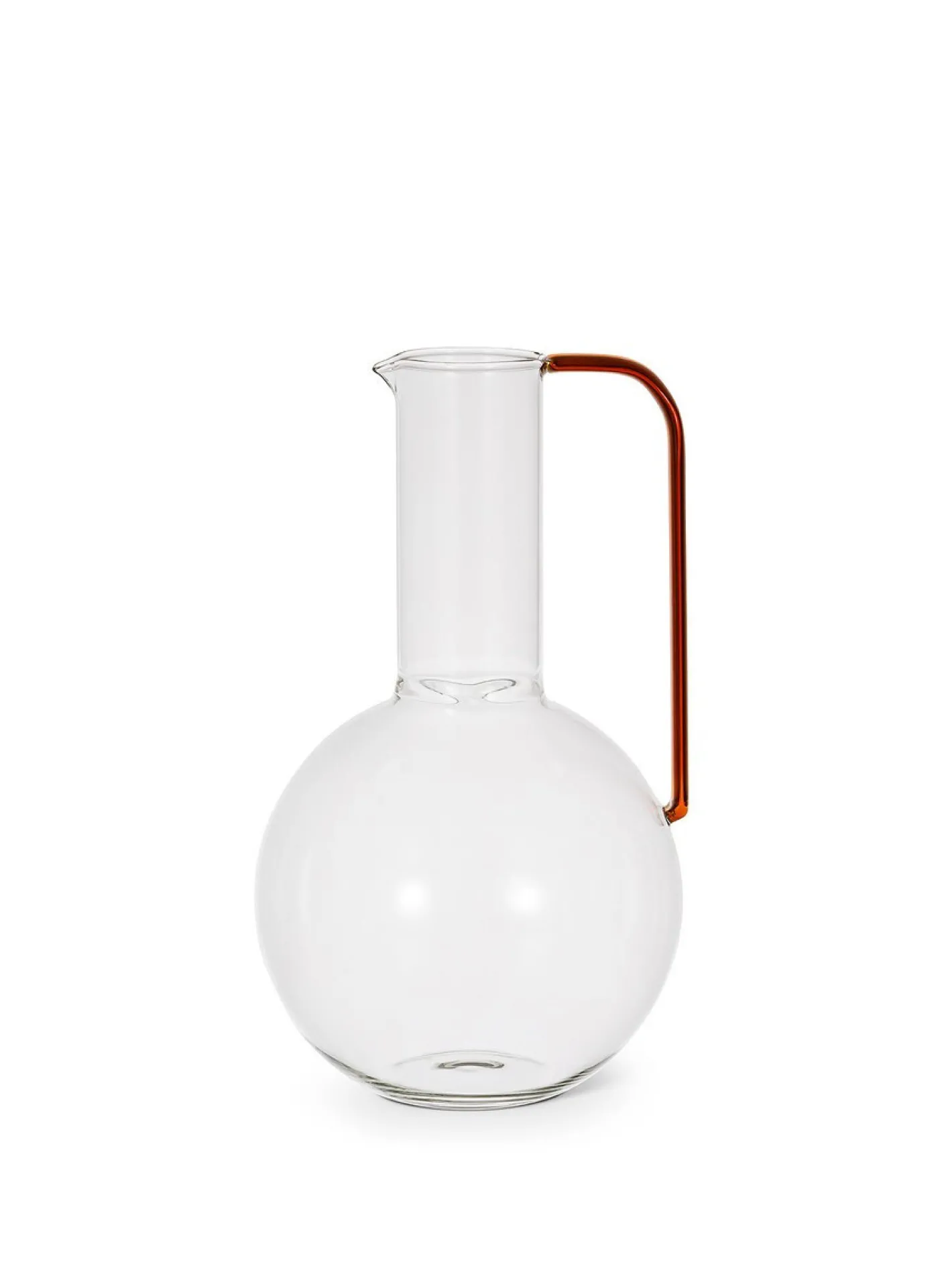 coincasa Caraffe E Decanter|Caraffa vetro borosilicato manico ambra Trasparente