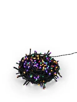 coincasa Luci Natalizie|Catena luminosa microled a festone multicolour Multicolor