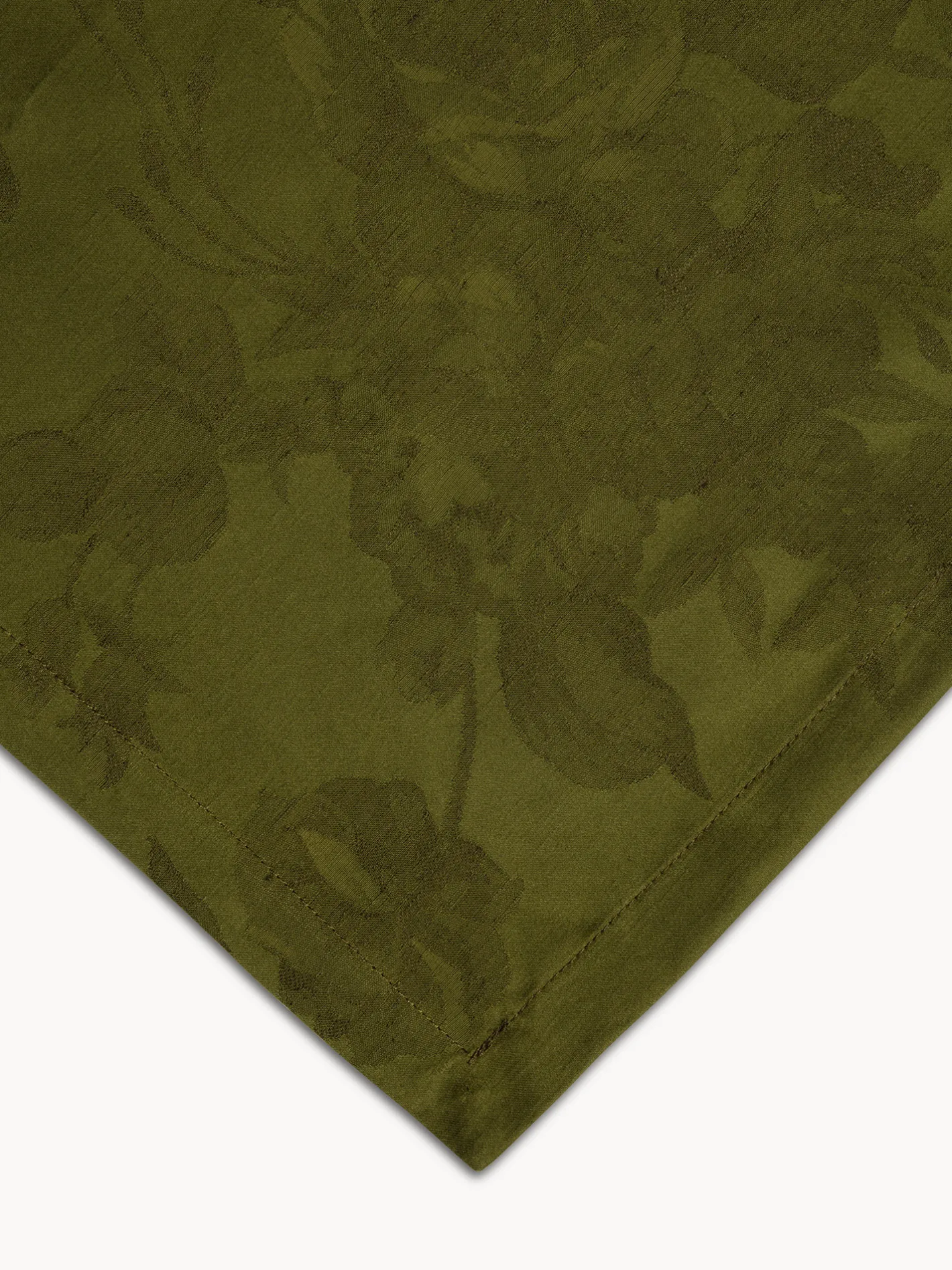 coincasa Biancheria Da Tavola|Tovaglie E Tovaglioli|Centrotavola in cotone e lino jacquard motivo floreale Verde