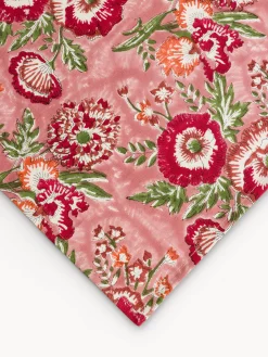 coincasa Tovaglie E Tovaglioli|Centrotavola in puro cotone con stampa block print floreale Multicolor