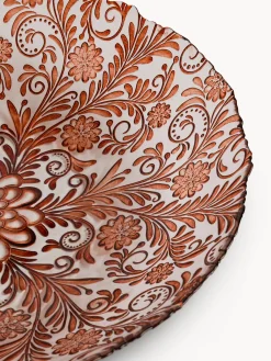 coincasa Accessori E Utensili Cucina|Centrotavola in vetro motivo floreale Arancione chiaro