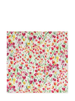 coincasa Biancheria Da Tavola|Tovaglie E Tovaglioli|Centrotavola panama di cotone stampa tulipani Multicolor