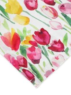 coincasa Biancheria Da Tavola|Tovaglie E Tovaglioli|Centrotavola panama di cotone stampa tulipani Multicolor