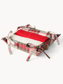 coincasa Grembiuli E Strofinacci|Strofinacci E Presine Natalizie|Cestino con set 3 strofinacci Multicolor