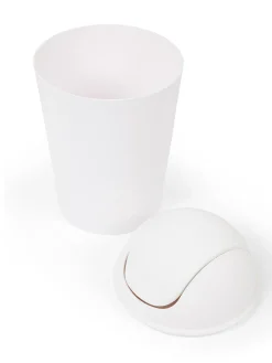 coincasa Accessori Bagno|Biancheria Bagno|Cestino in plastica opaca Bianco