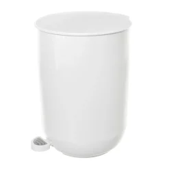 coincasa Accessori Bagno|Biancheria Bagno|Cestino plastica con pedale Bianco