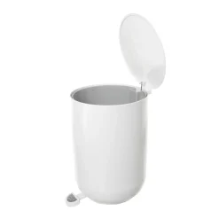 coincasa Accessori Bagno|Biancheria Bagno|Cestino plastica con pedale Bianco