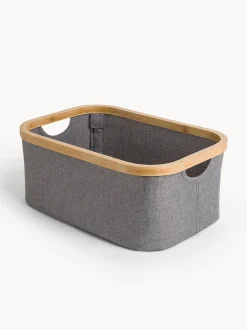 coincasa Accessori Bagno|Biancheria Bagno|Cesto ergonomico in bamboo Grigio