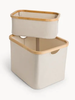 coincasa Accessori Bagno|Biancheria Bagno|Cesto ergonomico in bamboo Bianco