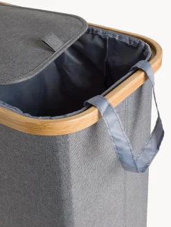 coincasa Accessori Bagno|Biancheria Bagno|Cesto in bamboo doppio scomparto Grigio