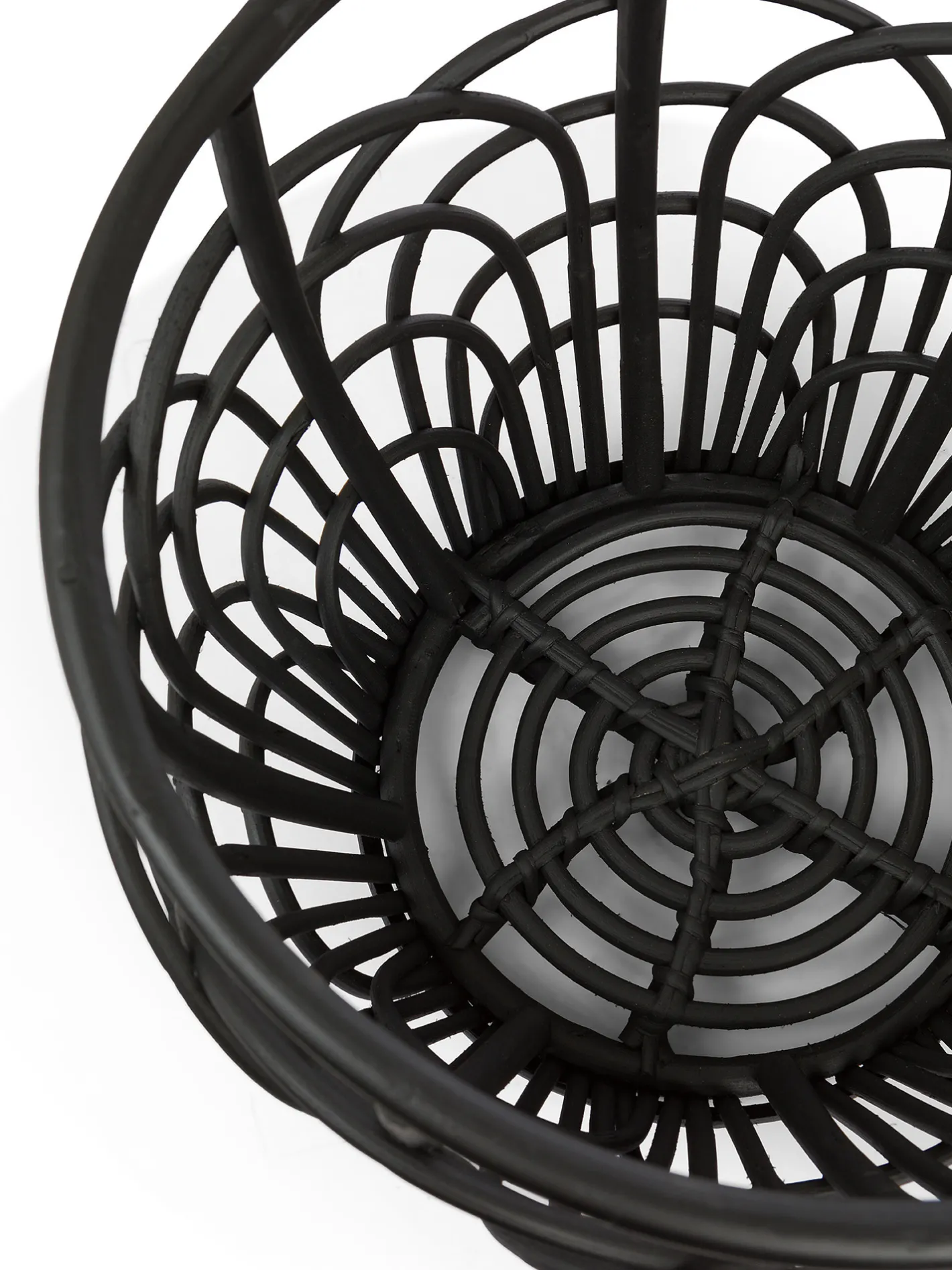 coincasa Lanterne E Vasi Da Esterno|Cesti E Organizer|Cesto intrecciato a mano Nero