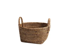 coincasa Cesti E Organizer|Cesto rattan intrecciato Marrone