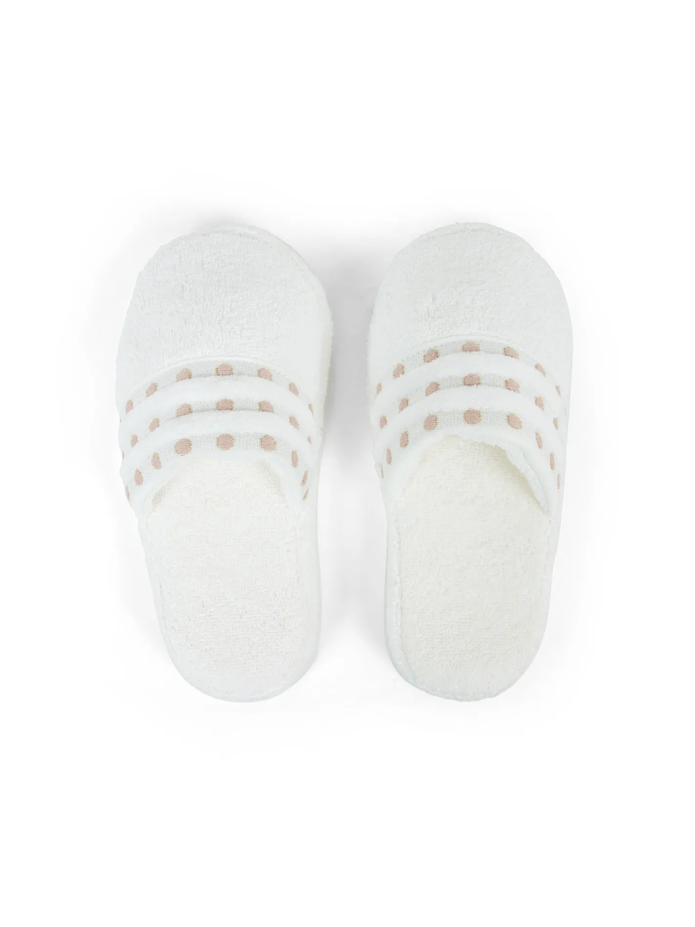 coincasa Accappatoi E Ciabatte|Biancheria Bagno|Ciabatte cotone velour motivo geometrico Portofino Bianco