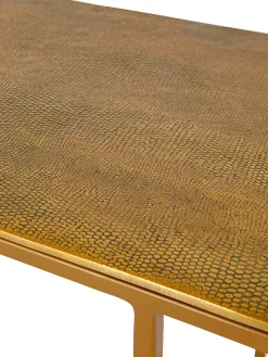 coincasa Tavoli|Consolle con finitura dorata Golden Hour Giallo oro