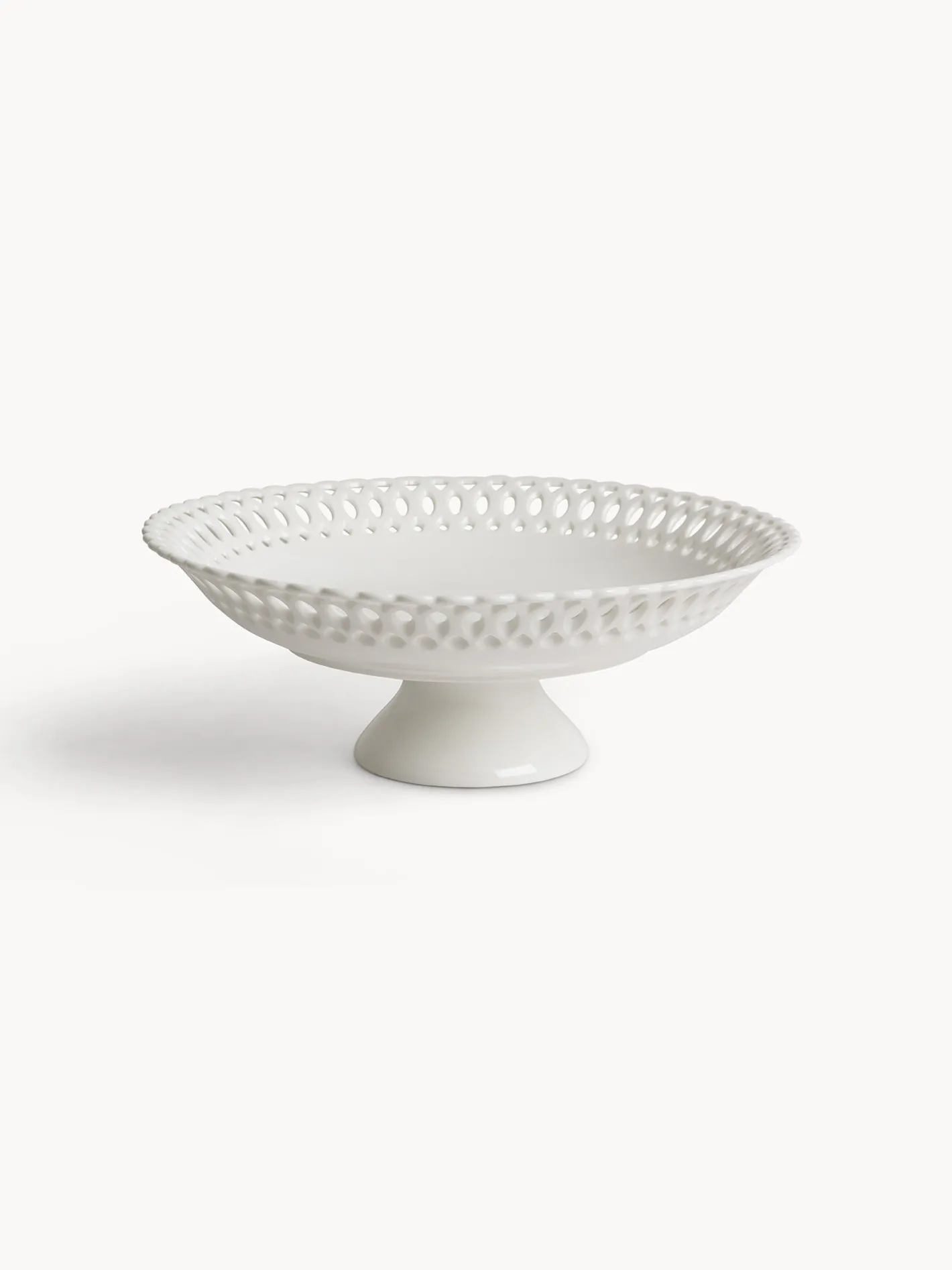 coincasa Coppe E Coppette|Coppa con base in porcellana traforata Bianco