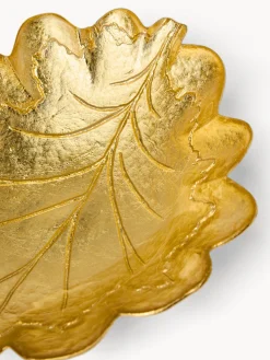 coincasa Coppe E Coppette|Coppe E Contenitori Natalizi|Coppa in vetro a foglia Oro