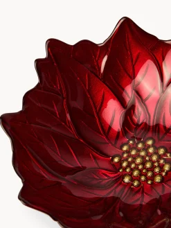 coincasa Coppe E Coppette|Coppe E Contenitori Natalizi|Coppa in vetro a stella di Natale Rosso