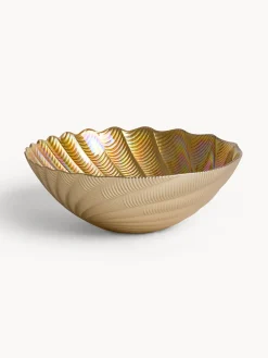 coincasa Coppe E Coppette|Coppa in vetro effetto perlato Giallo ocra