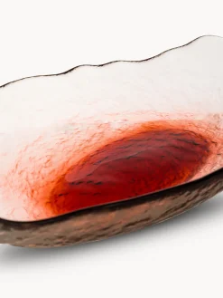 coincasa Coppe E Coppette|Coppa ovale in vetro Arancione