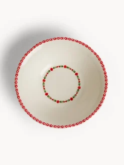 Coppe E Coppette|Coppetta in ceramica dettaglio fiore rosso Bianco