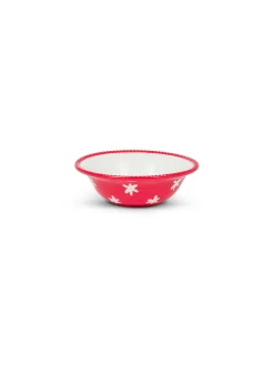 coincasa Coppe E Coppette|Coppe E Contenitori Natalizi|Coppetta in porcellana dipinta a mano Rosso
