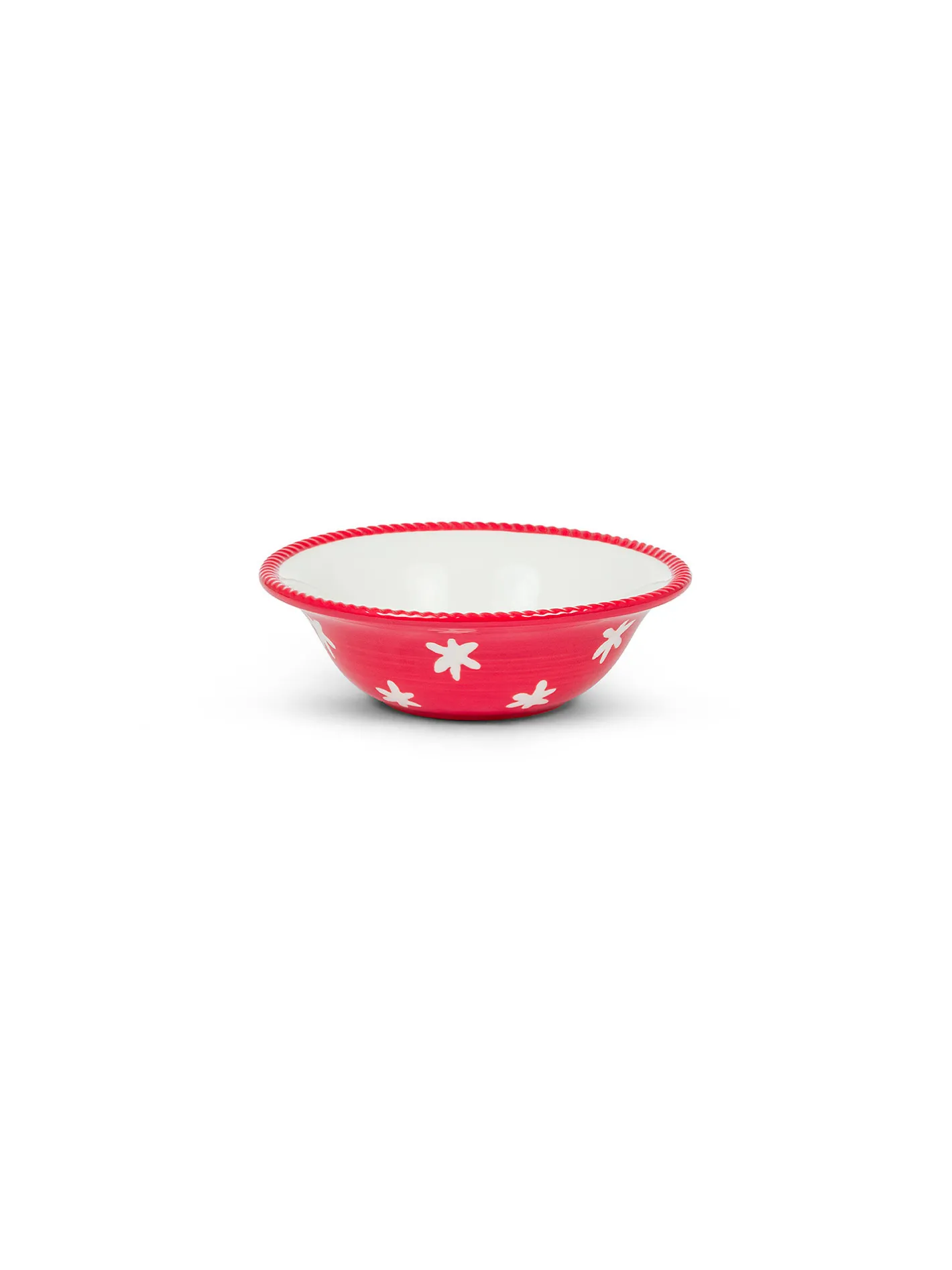 coincasa Coppe E Coppette|Coppe E Contenitori Natalizi|Coppetta in porcellana dipinta a mano Rosso