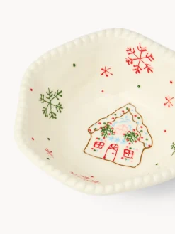 coincasa Coppe E Coppette|Coppe E Contenitori Natalizi|Coppetta in porcellana motivo villaggio di Natale Bianco