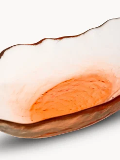 coincasa Coppe E Coppette|Coppetta ovale in vetro Arancione chiaro