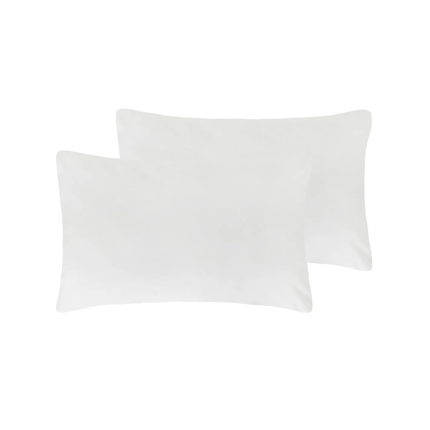 coincasa Biancheria Da Letto|Cuscini Letto|Coppia di copriguanciali puro cotone Bianco