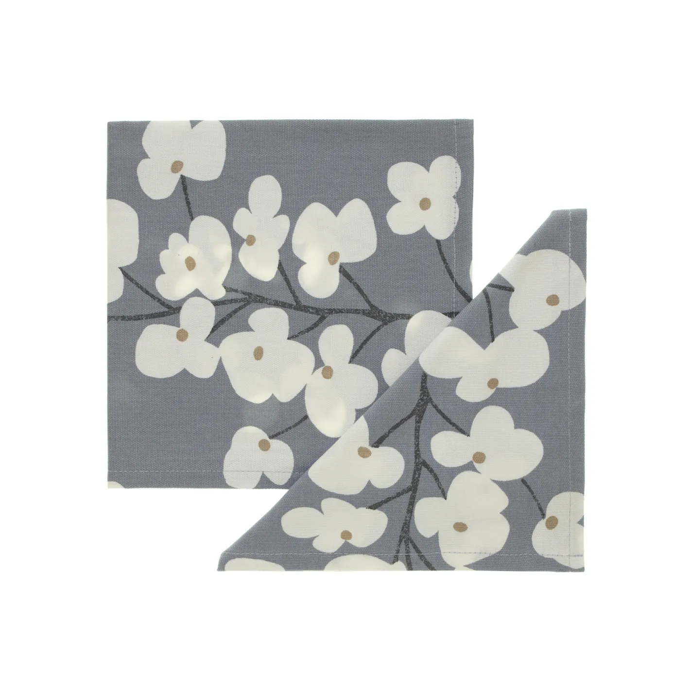 coincasa Biancheria Da Tavola|Tovaglie E Tovaglioli|Coppia tovaglioli stampa fiori Bianco/Blu