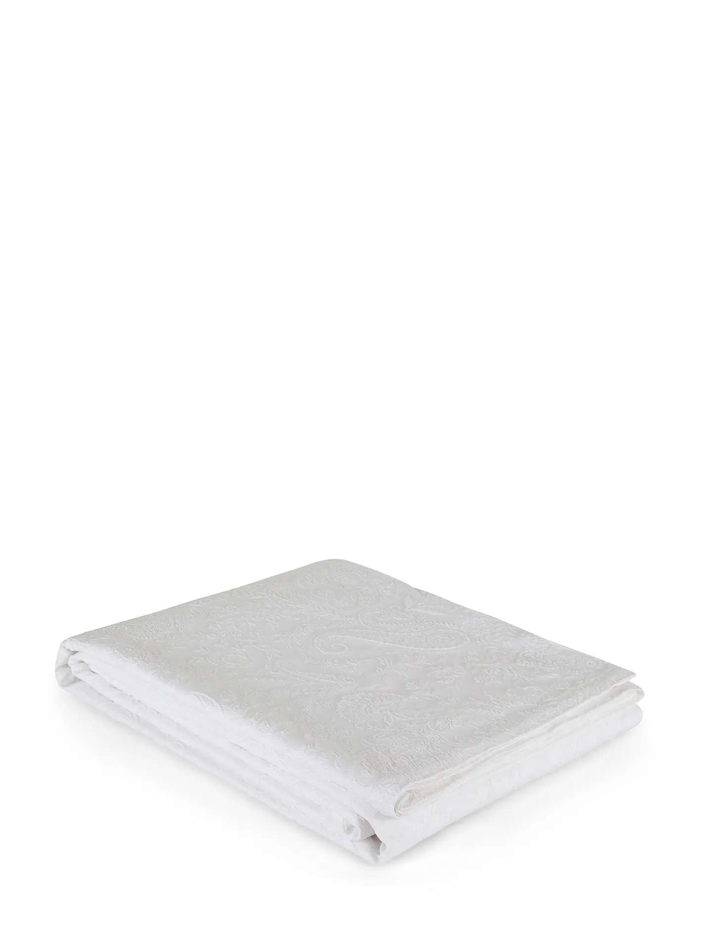 coincasa Biancheria Da Letto|Trapunte E Copriletti|Copriletto fantasia paisley Portofino Bianco