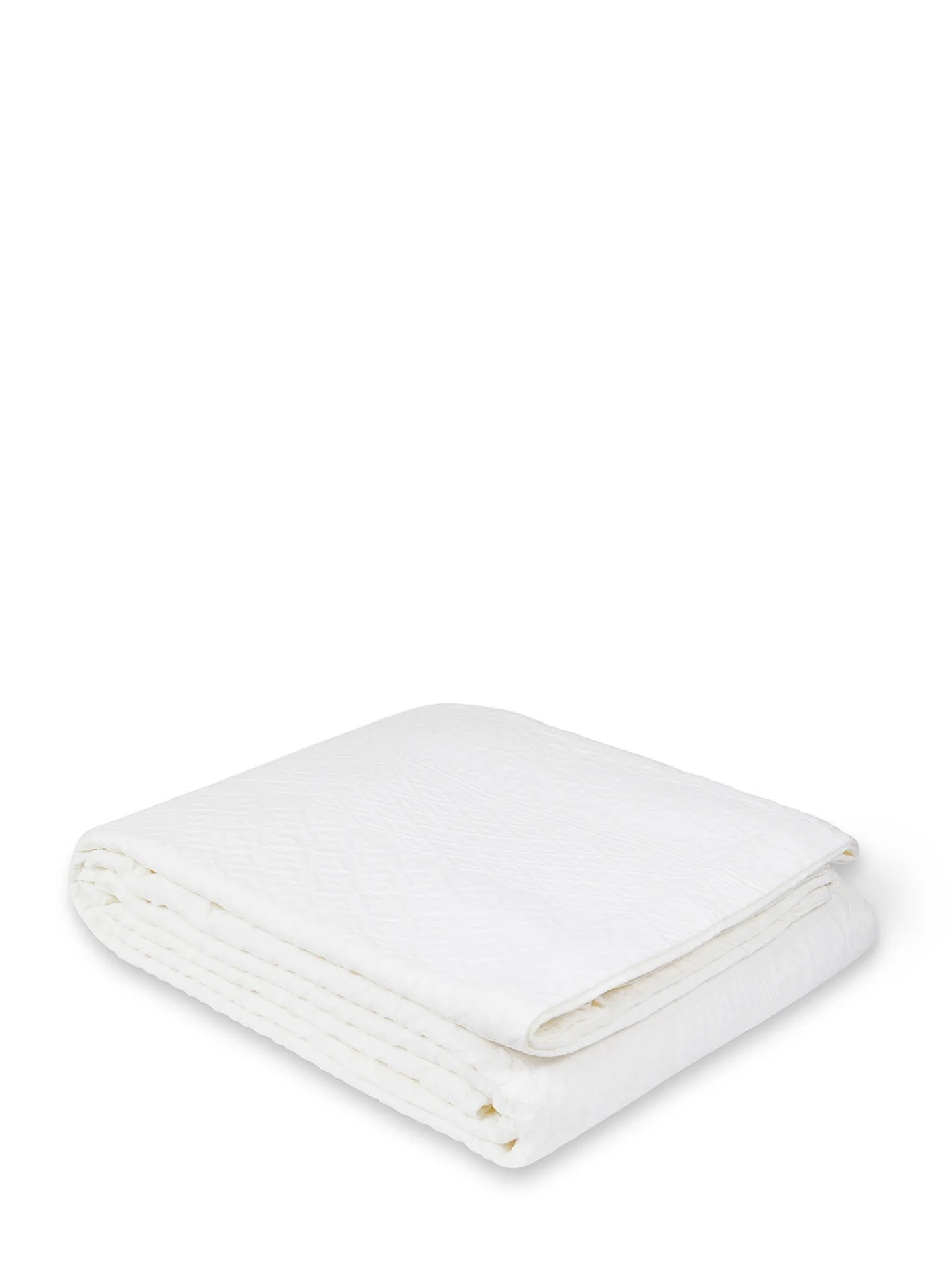 coincasa Biancheria Da Letto|Trapunte E Copriletti|Copriletto in cotone lavato tinto filo con decoro in rilievo Portofino Grigio perla