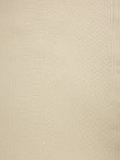 coincasa Biancheria Da Letto|Trapunte E Copriletti|Copriletto in cotone lavato tinto filo con decoro in rilievo Portofino Ecrù