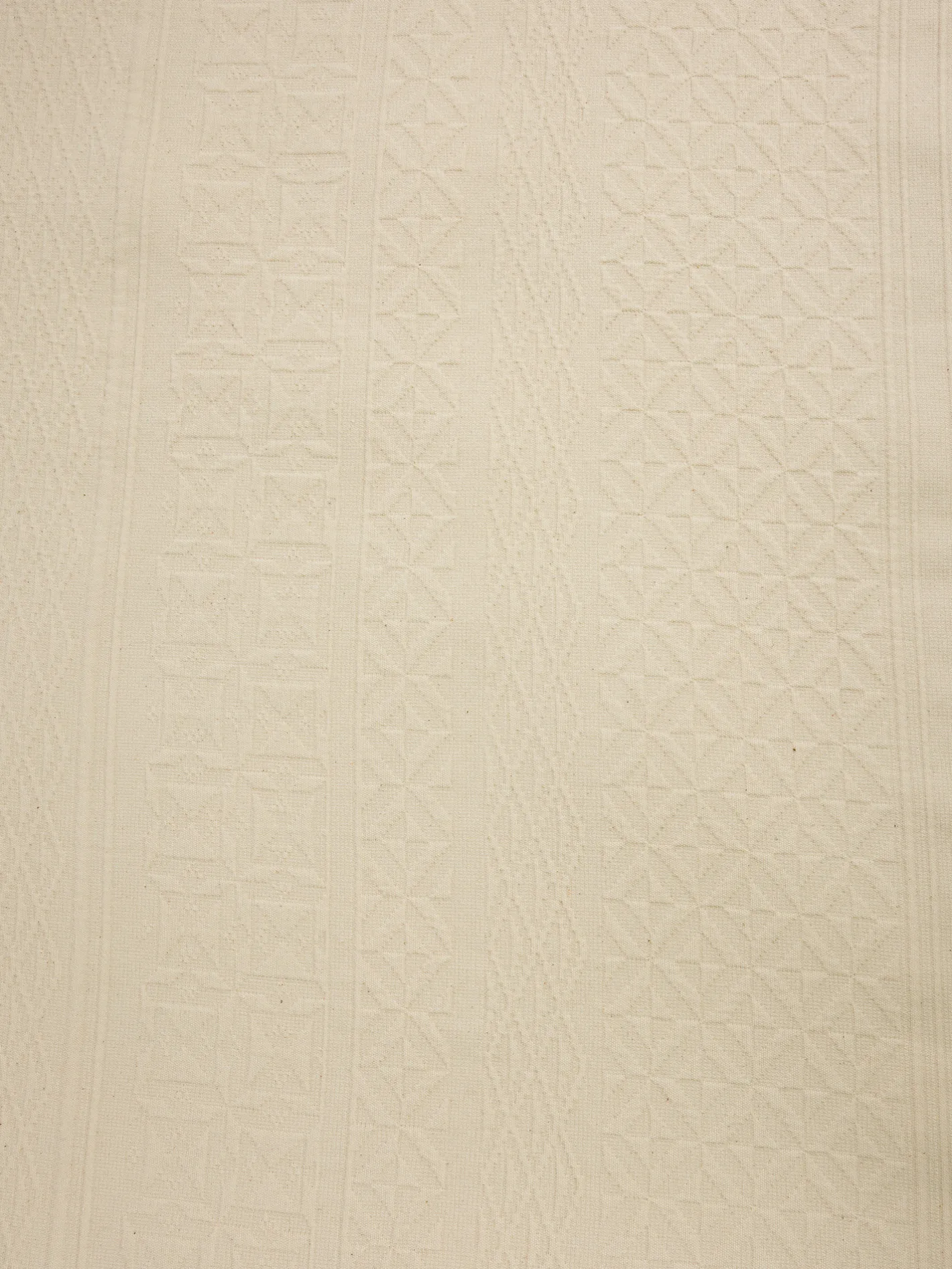 coincasa Biancheria Da Letto|Trapunte E Copriletti|Copriletto in cotone lavato tinto filo con decoro in rilievo Portofino Ecrù