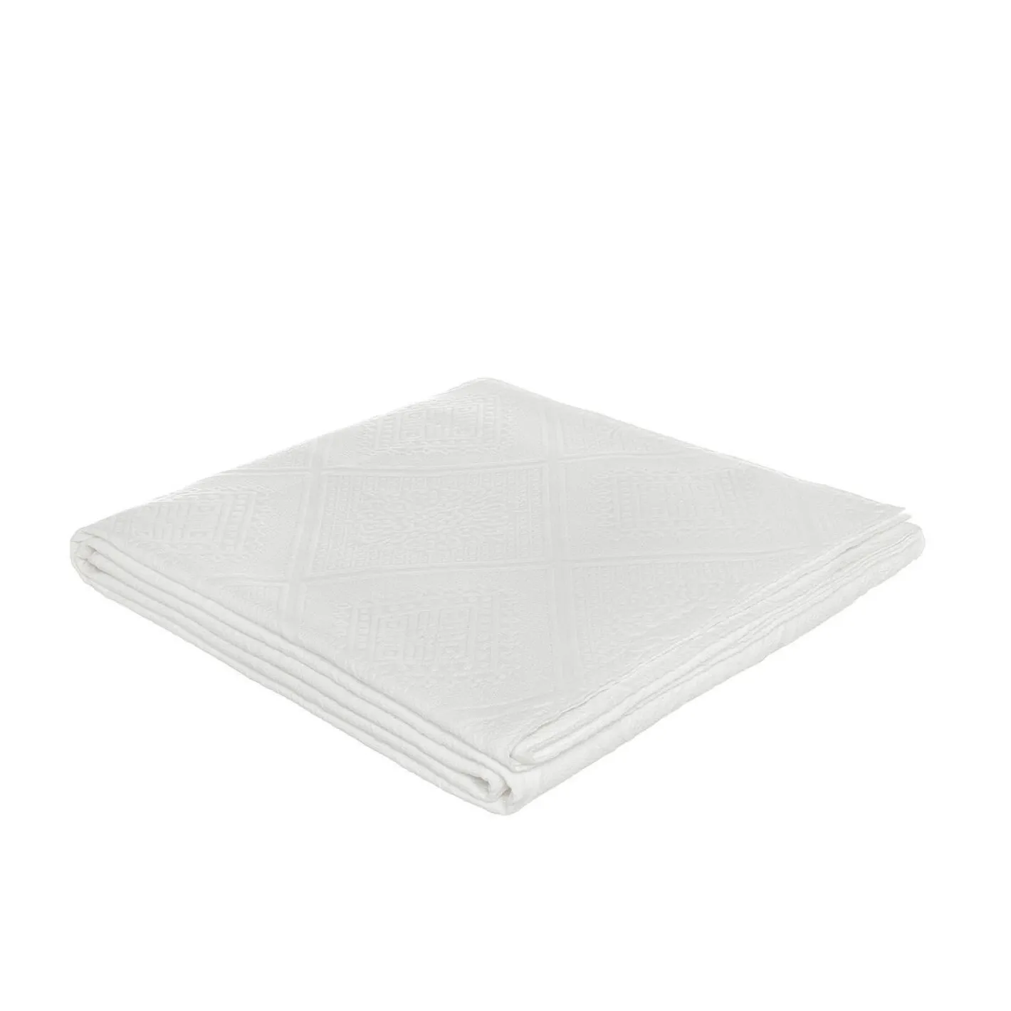 coincasa Biancheria Da Letto|Trapunte E Copriletti|Copriletto puro cotone jacquard Portofino Bianco
