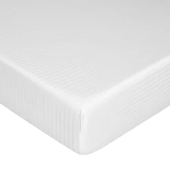 coincasa Biancheria Da Letto|Lenzuola Con Angoli|Coprimaterasso raso di cotone Bianco