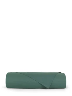 coincasa Biancheria Da Letto|Copripiumini|Copripiumino in cotone percalle Zefiro Verde scuro