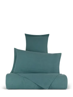 coincasa Biancheria Da Letto|Copripiumini|Copripiumino in lino e cotone tinta unita Zefiro Verde