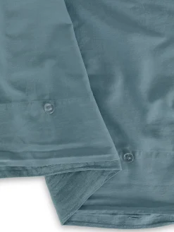 coincasa Biancheria Da Letto|Copripiumini|Copripiumino in lino e cotone tinta unita Zefiro Blu