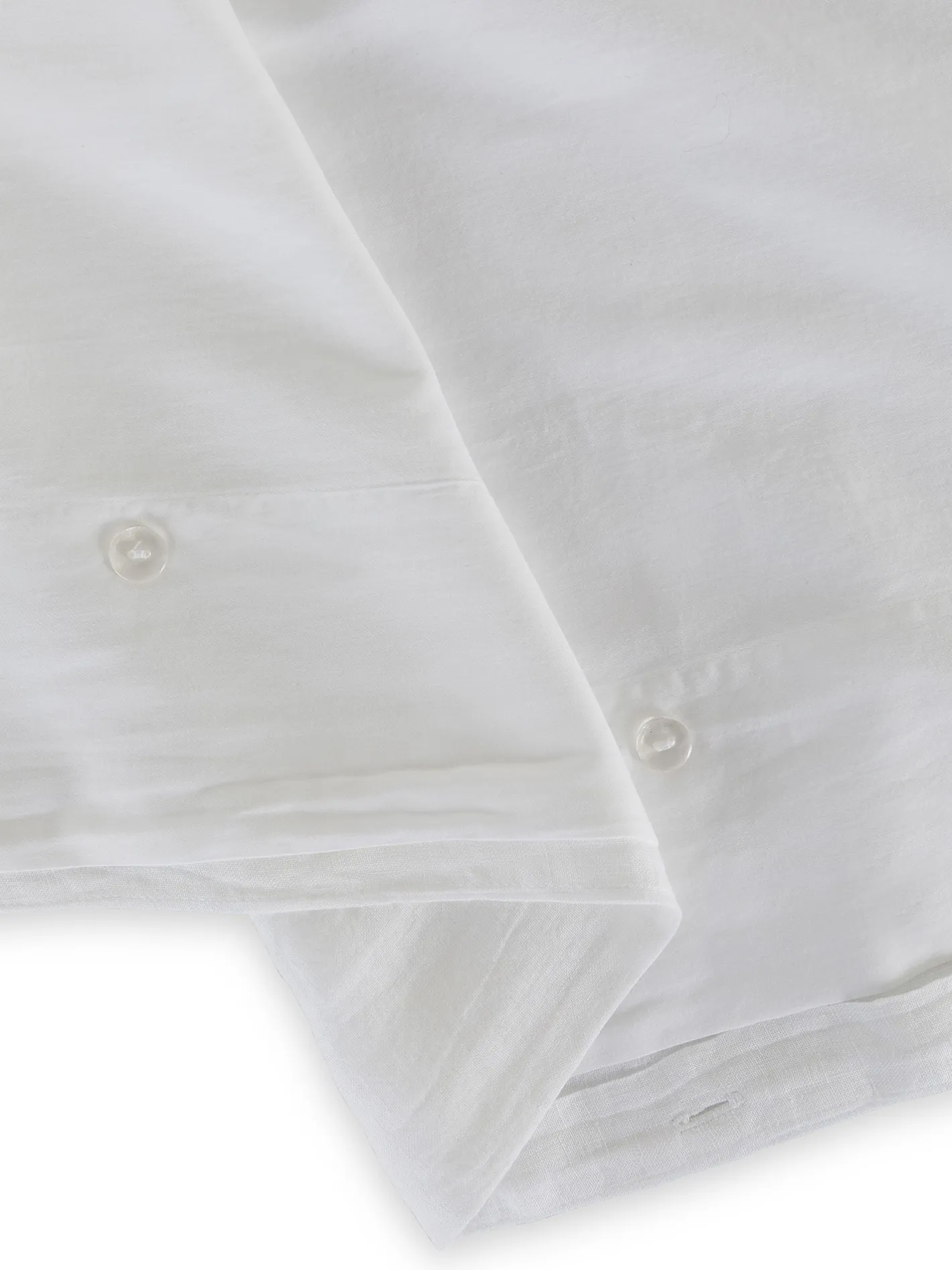 coincasa Biancheria Da Letto|Copripiumini|Copripiumino in lino e cotone tinta unita Zefiro Bianco