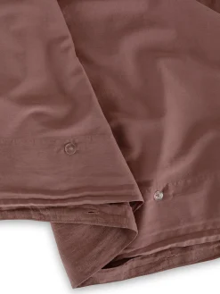 coincasa Biancheria Da Letto|Copripiumini|Copripiumino in lino e cotone tinta unita Zefiro Rosa scuro