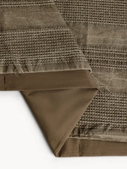 coincasa Biancheria Da Letto|Copripiumino in puro cotone lavato lavorazione waffle Grigio chiaro