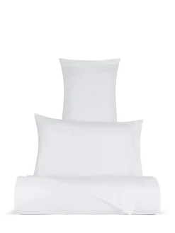 coincasa Biancheria Da Letto|Copripiumini|Copripiumino in raso di cotone egiziano Portofino Bianco