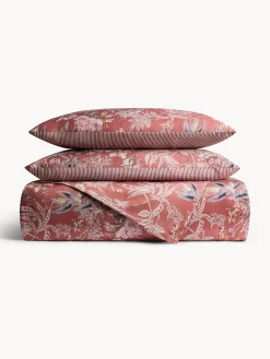 coincasa Biancheria Da Letto|Copripiumini|Copripiumino in raso di cotone double face Rosa antico