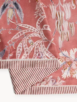 coincasa Biancheria Da Letto|Copripiumini|Copripiumino in raso di cotone double face Rosa antico