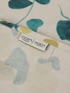 society limonta Biancheria Da Letto|Copripiumini|Copripiumino percalle di cotone stampato Special Capsule SOCIETY Made in Italy per Coincasa Beige