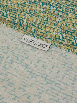 society limonta Biancheria Da Letto|Copripiumini|Copripiumino percalle di cotone stampato Special Capsule SOCIETY Made in Italy per Coincasa Verde